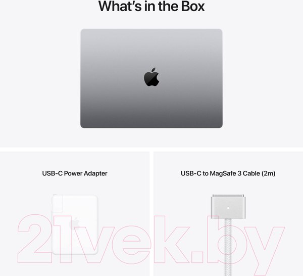 Изображение товара Ноутбук Apple MacBook Pro 16" M1 Pro 2021 512GB / MK183 (серый космос)