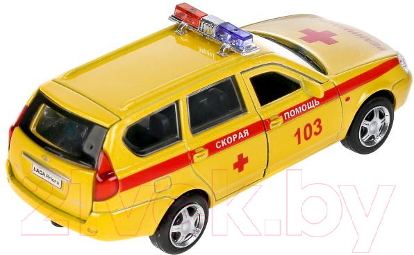 Изображение товара Автомобиль игрушечный Технопарк Lada Priora Реанимация / PRIORAWAG-12SLAMB-YE