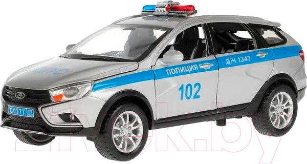 Изображение товара Автомобиль игрушечный Технопарк Lada Vesta SW Cross Полиция / VESTASWCR-124SLPOL-GY