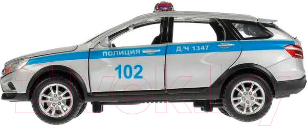 Изображение товара Автомобиль игрушечный Технопарк Lada Vesta SW Cross Полиция / VESTASWCR-124SLPOL-GY