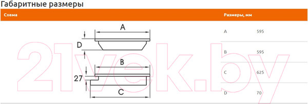 Изображение товара Панель светодиодная КС ЛВО 34-4х18 / 95433