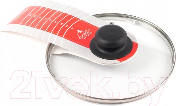 Изображение товара Крышка стеклянная Home Line 4618н с пароотводом (18см)