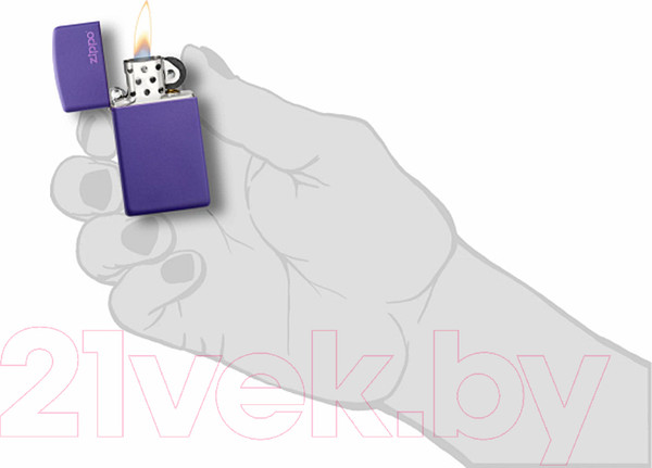 Изображение товара Зажигалка Zippo Slim / 1637ZL (фиолетовый)