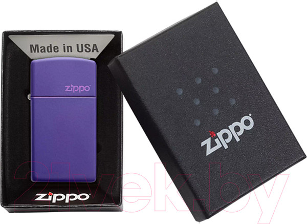 Изображение товара Зажигалка Zippo Slim / 1637ZL (фиолетовый)