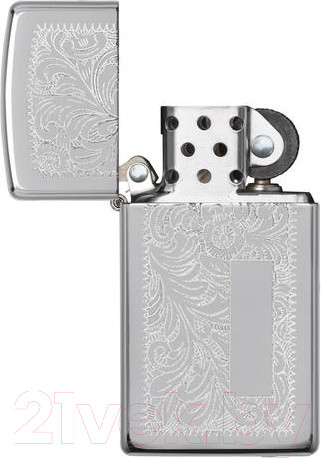 Изображение товара Зажигалка Zippo Slim Venetian / 1652 (серебристый)