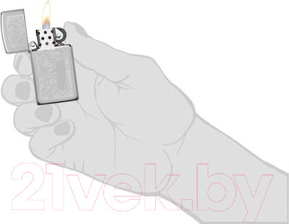 Изображение товара Зажигалка Zippo Slim Venetian / 1652 (серебристый)