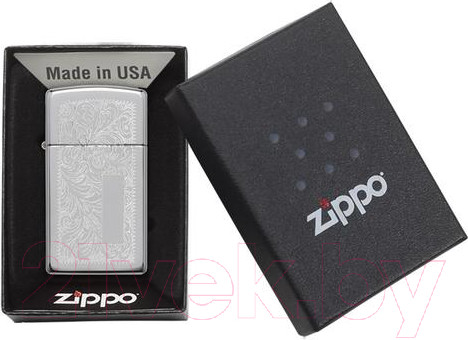 Изображение товара Зажигалка Zippo Slim Venetian / 1652 (серебристый)