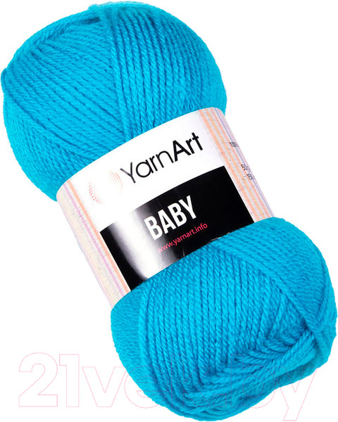 Изображение товара Пряжа для вязания Yarnart Baby 100% акрил / 552 (150м, бирюзовый)