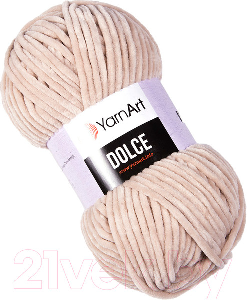 Изображение товара Пряжа для вязания Yarnart Dolce 771 (120м, светло-бежевый)