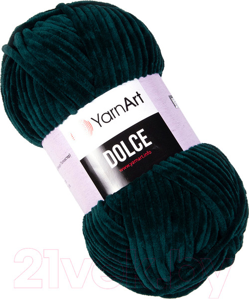 Изображение товара Пряжа для вязания Yarnart Dolce 100% микрополиэстер / 774 (120м, зеленый изумруд)