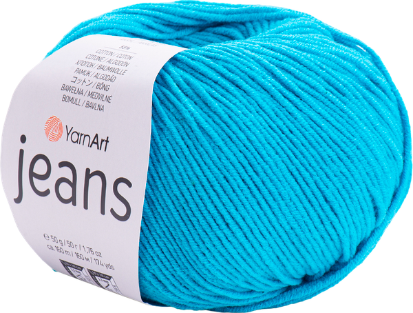 Изображение товара Пряжа для вязания Yarnart Jeans 55% хлопок, 45% полиакрил / 55 (160м, петроль)