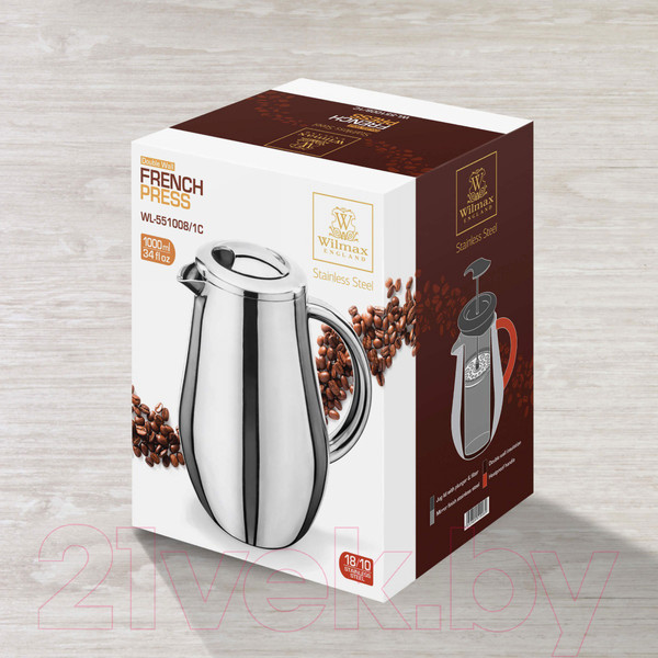 Изображение товара Френч-пресс Wilmax WL-551008/1С