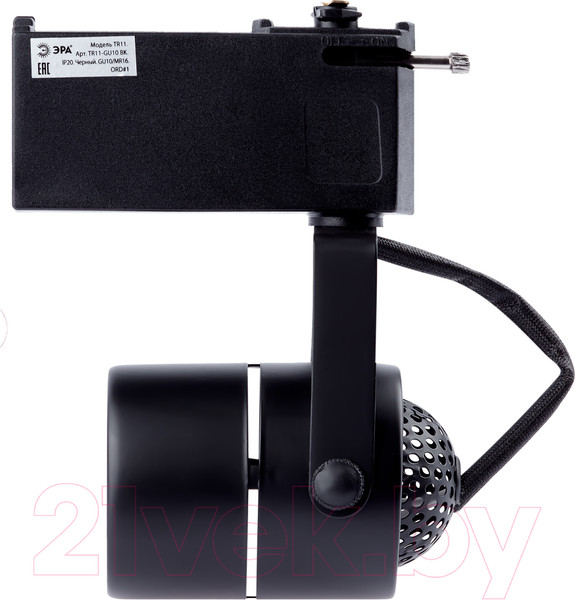 Изображение товара Трековый светильник ЭРА TR11-GU10 BK / Б0044270 (черный)