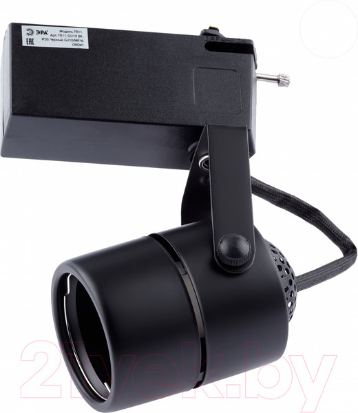 Изображение товара Трековый светильник ЭРА TR11-GU10 BK / Б0044270 (черный)
