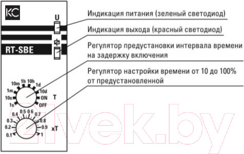 Изображение товара Реле времени КС RT-SBE12-240В / 82736