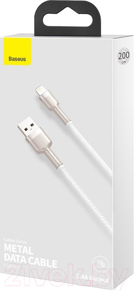 Изображение товара Кабель Baseus Lightning - USB / CALJK-B02 (2м, белый)