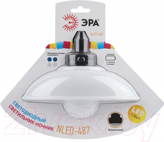 Изображение товара Ночник ЭРА NLED-487-1W-SW-W / Б0051474 (белый)