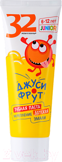 Изображение товара Зубная паста Modum 32 Жемчужины Junior Укрепление эмали Джуси-фрут (75г)