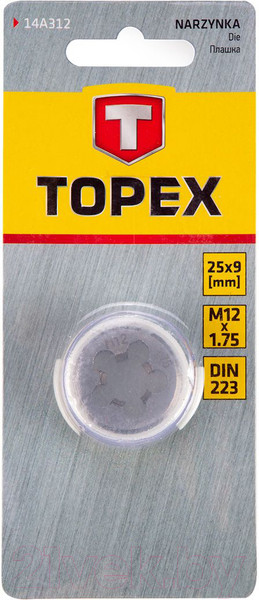 Изображение товара Плашка Topex 14A312