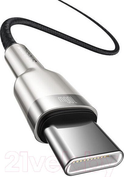 Изображение товара Кабель Baseus Cafule Type-C to Type-C / CATJK-C01 (1м, черный)