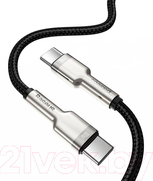 Изображение товара Кабель Baseus Cafule Type-C to Type-C / CATJK-C01 (1м, черный)