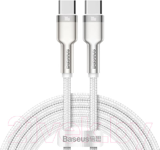 Изображение товара Кабель Baseus Cafule Type-C to Type-C / CATJK-C02 (1м, белый)