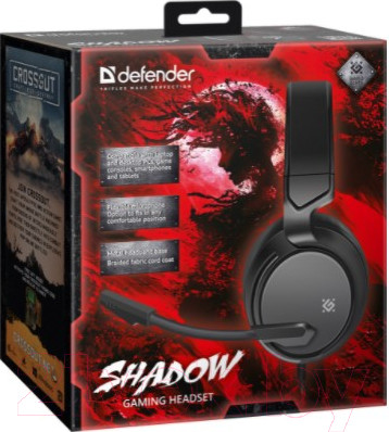 Изображение товара Наушники-гарнитура Defender Shadow / 64600 (черный)