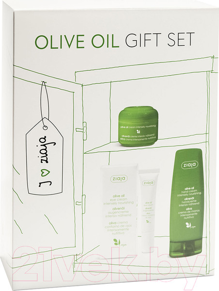 Изображение товара Набор косметики для лица и тела Ziaja Olive Oil Крем для век+Крем для лица+Крем для рук