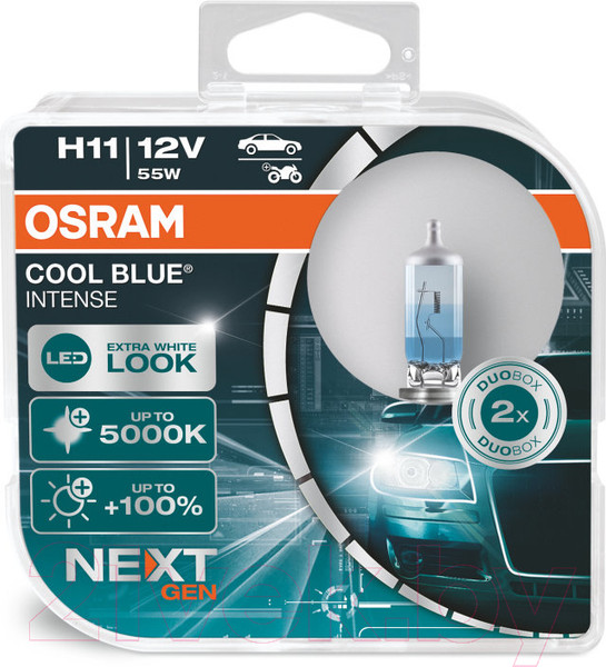 Изображение товара Комплект автомобильных ламп Osram H11 64211CBN-HCB (2шт)
