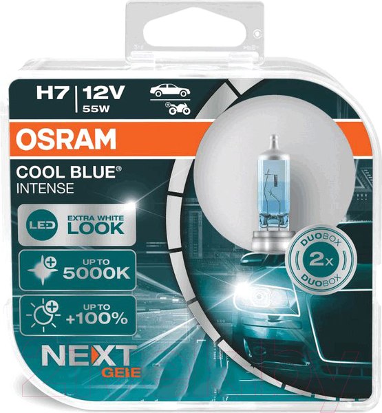 Изображение товара Комплект автомобильных ламп Osram H7 64210CBN-HCB (2шт)
