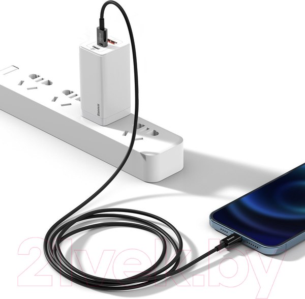 Изображение товара Кабель Baseus Superior Type-C To Lightning / CATLYS-C01 (2м, черный)