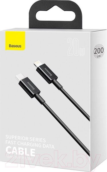 Изображение товара Кабель Baseus Superior Type-C To Lightning / CATLYS-C01 (2м, черный)