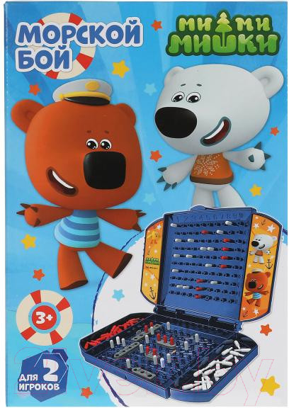 Изображение товара Настольная игра Играем вместе Ми-ми-мишки Морской бой / B1926203-R2
