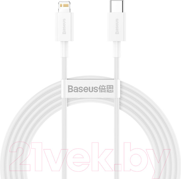 Изображение товара Кабель Baseus Superior Type-C To Lightning / CATLYS-C02 (2м, белый)