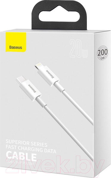 Изображение товара Кабель Baseus Superior Type-C To Lightning / CATLYS-C02 (2м, белый)