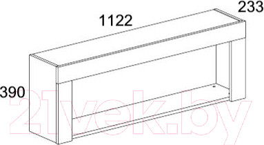 Изображение товара Полка Anrex Mortiz L (дуб вотан)