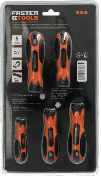 Изображение товара Набор отверток Faster Tools 956