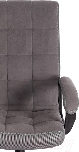 Изображение товара Кресло офисное Tetchair Trendy флок/ткань (серый)