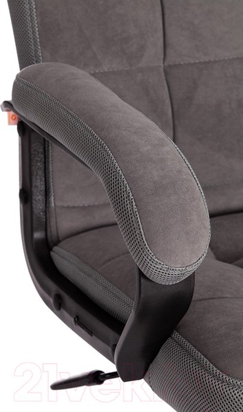 Изображение товара Кресло офисное Tetchair Trendy флок/ткань (серый)