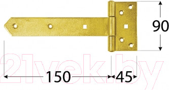 Изображение товара Петля дверная Domax ZB 150 / 810101