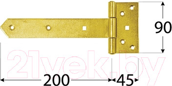 Изображение товара Петля дверная Domax ZB 200 / 810201