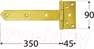 Изображение товара Петля дверная Domax ZB 350 / 810501