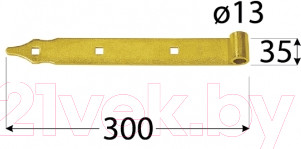 Изображение товара Петля дверная Domax ZP 300 fi 13 c / 82032