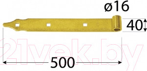 Изображение товара Петля дверная Domax ZP 500 fi 16 / 8207