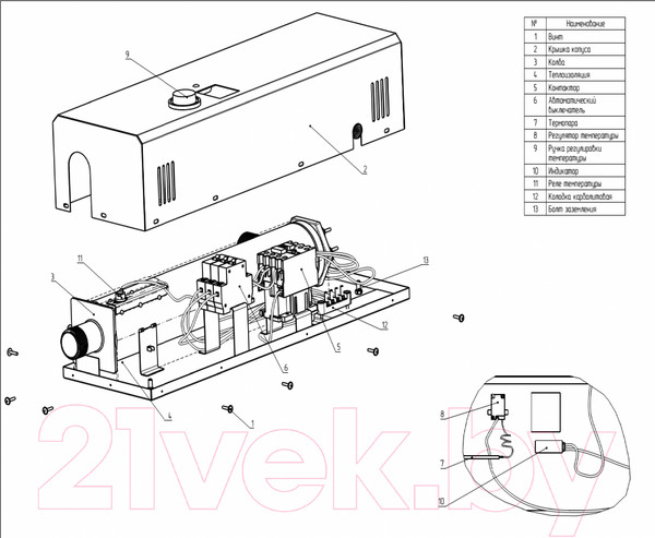Изображение товара Электрический котел ElectroVel 12МК