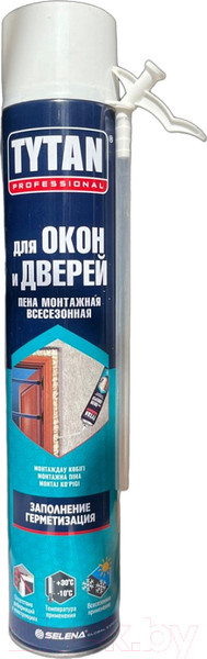 Изображение товара Пена монтажная Tytan Professional Для окон и дверей всесезонная (750мл)