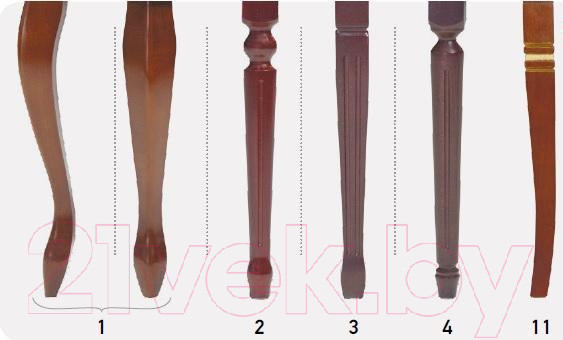 Изображение товара Стул ТехКомПро СМ 18 / 121123 (бук/светлый орех/золотая патина)