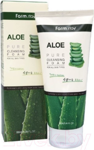 Изображение товара Пенка для умывания FarmStay Aloe Pure Cleansing Foam (180мл)
