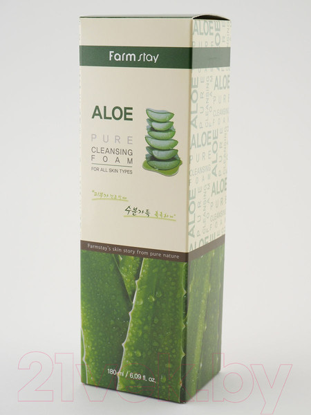 Изображение товара Пенка для умывания FarmStay Aloe Pure Cleansing Foam (180мл)