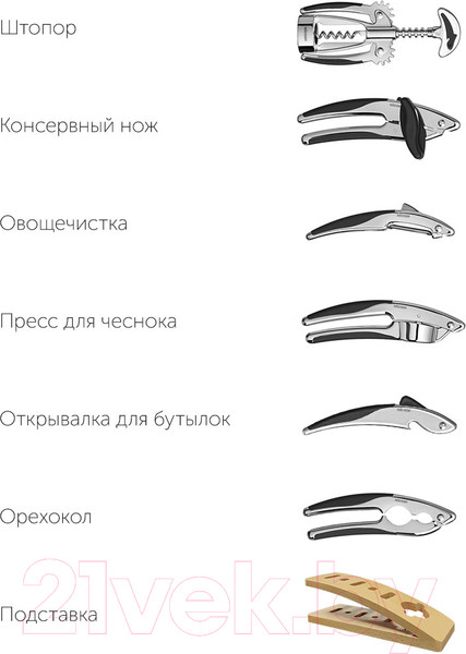 Изображение товара Набор кухонных приборов Nadoba Undina 721317